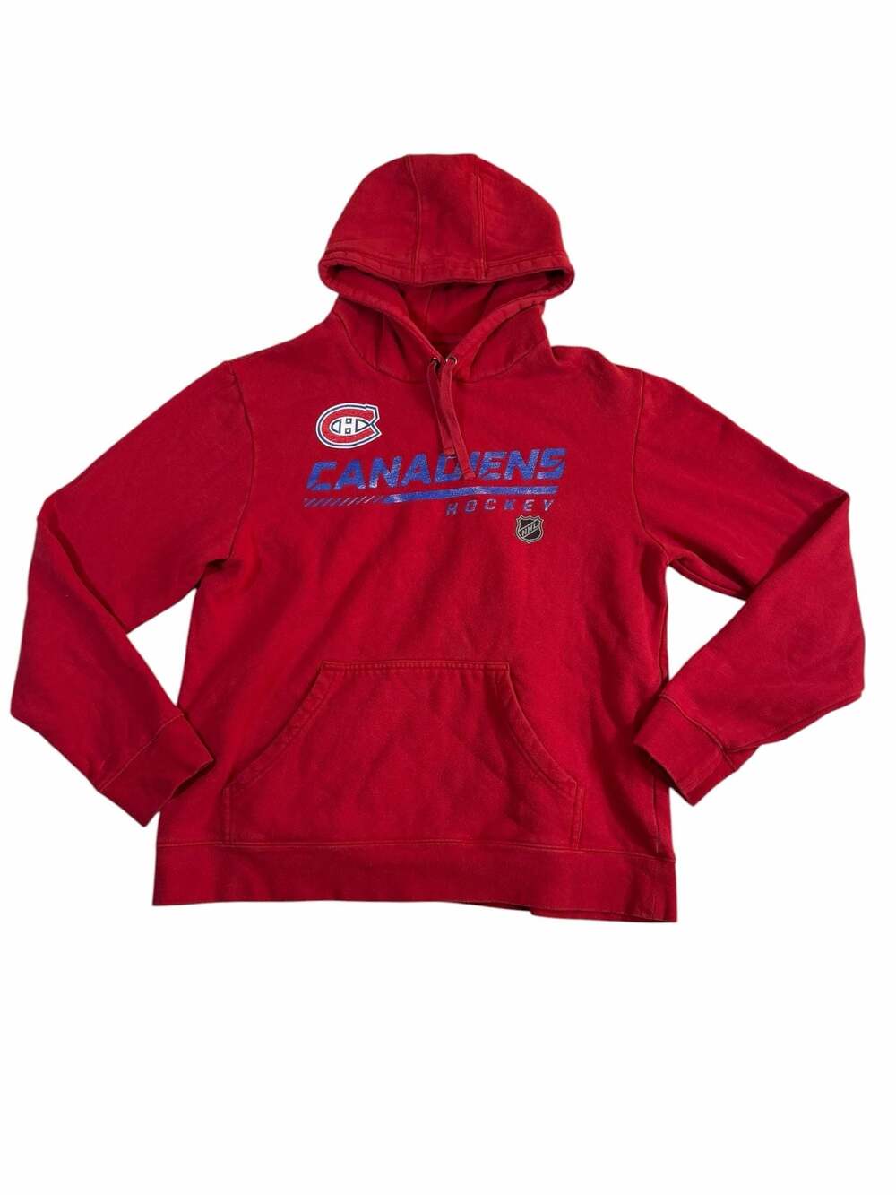 Montreal Canadiens NHL Hockey Red Pullover Hoodie Large
